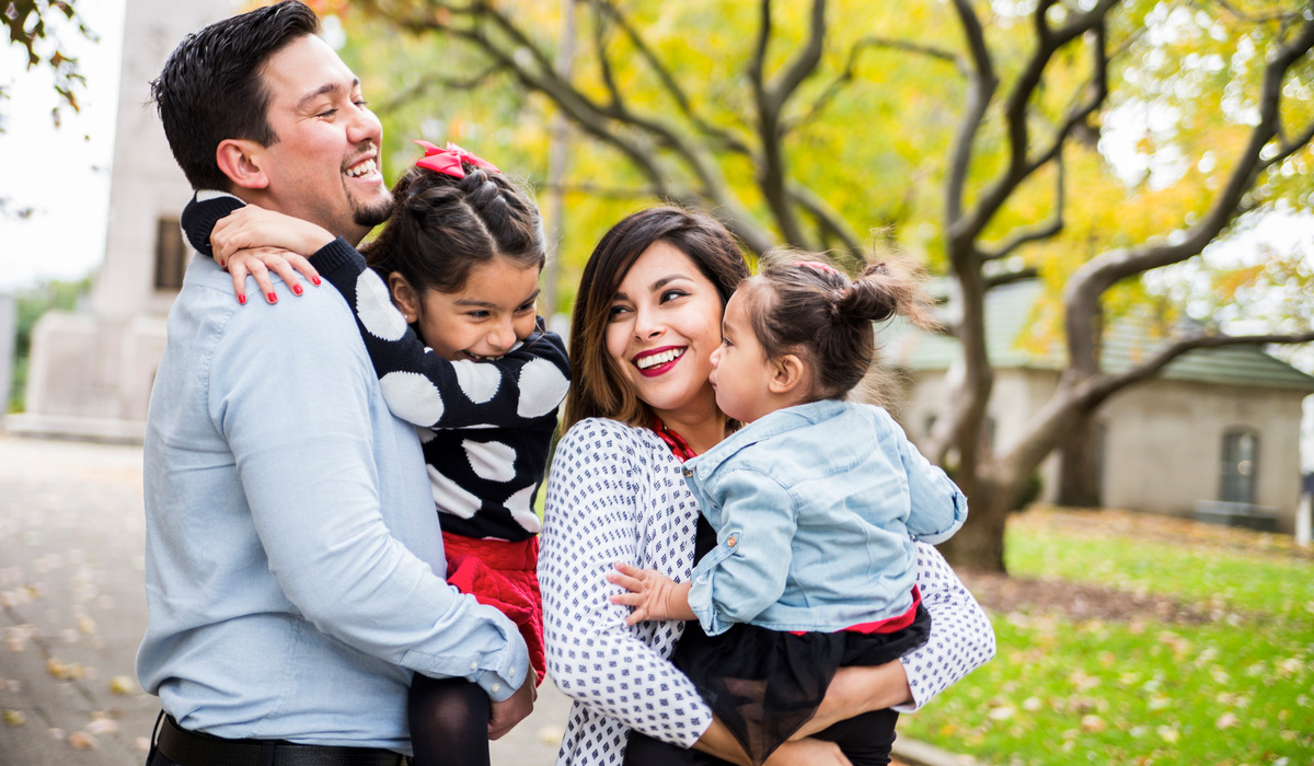 family laughing