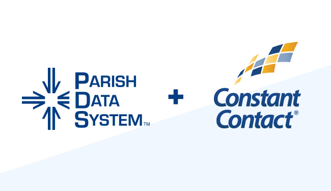 parish data system and constant contact