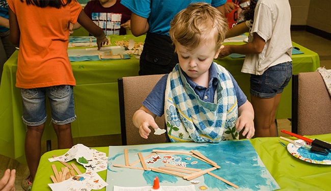 boy painting