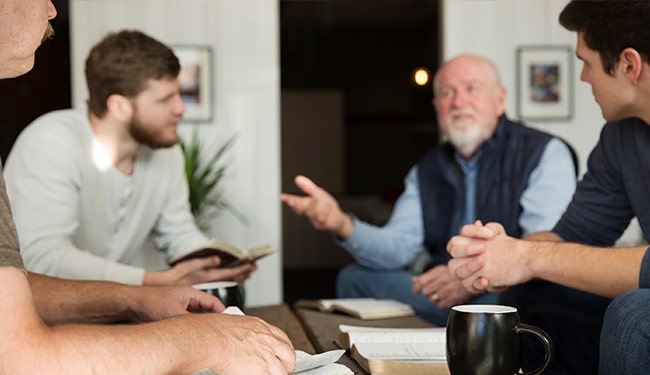 men in bible study