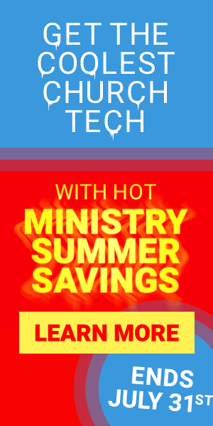hot ministry summer savings church promo