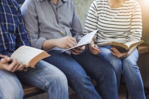 people in church sunday school