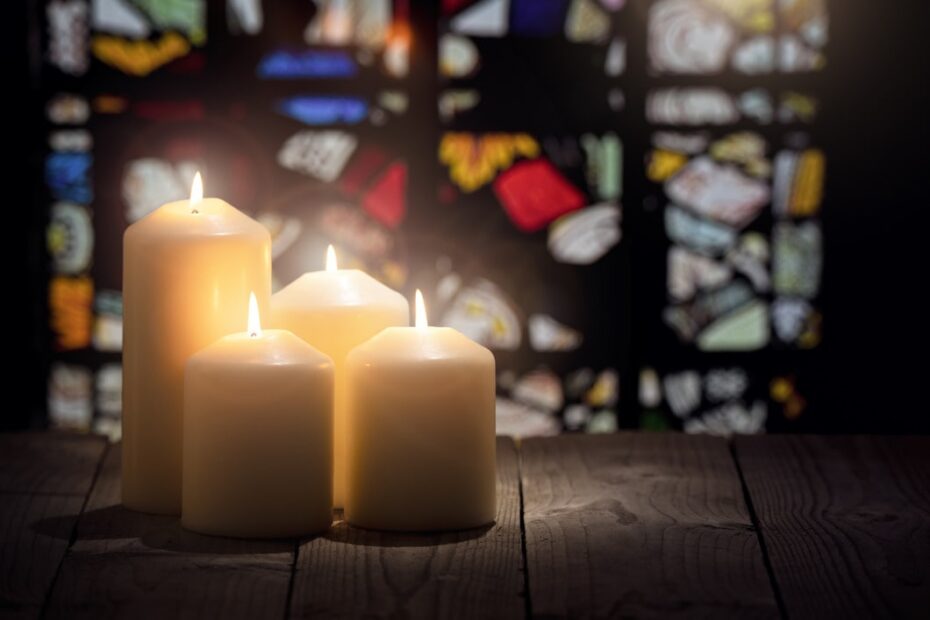 candles in church