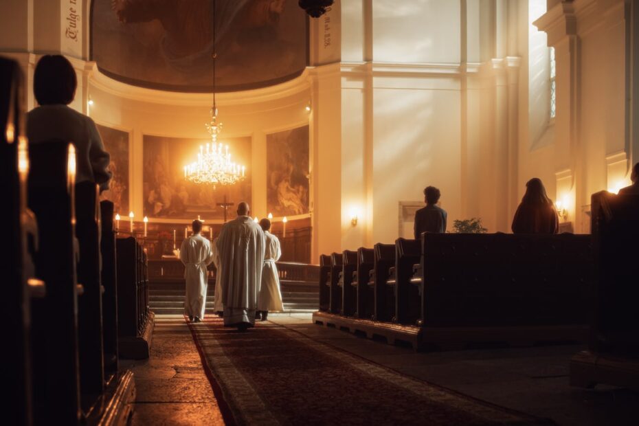 inside of beautiful church