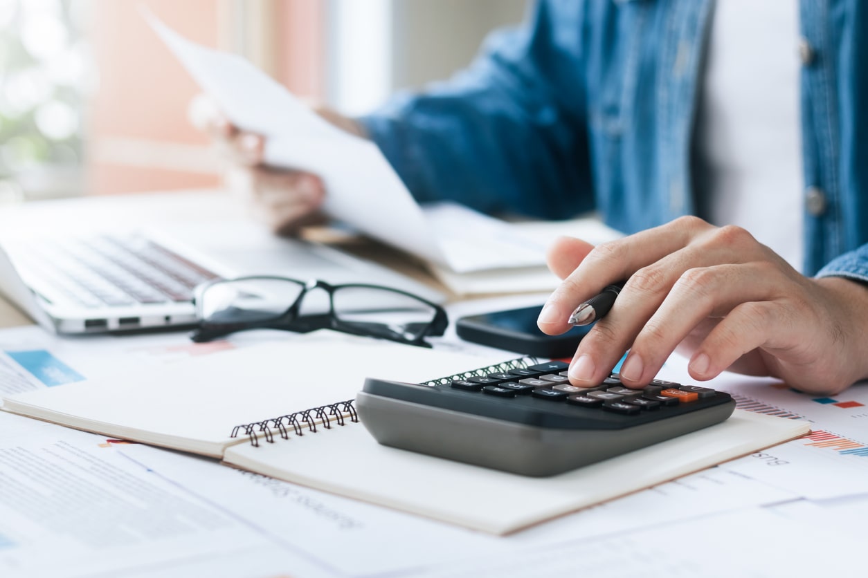 church leader doing taxes