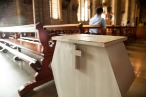 church giving donation box