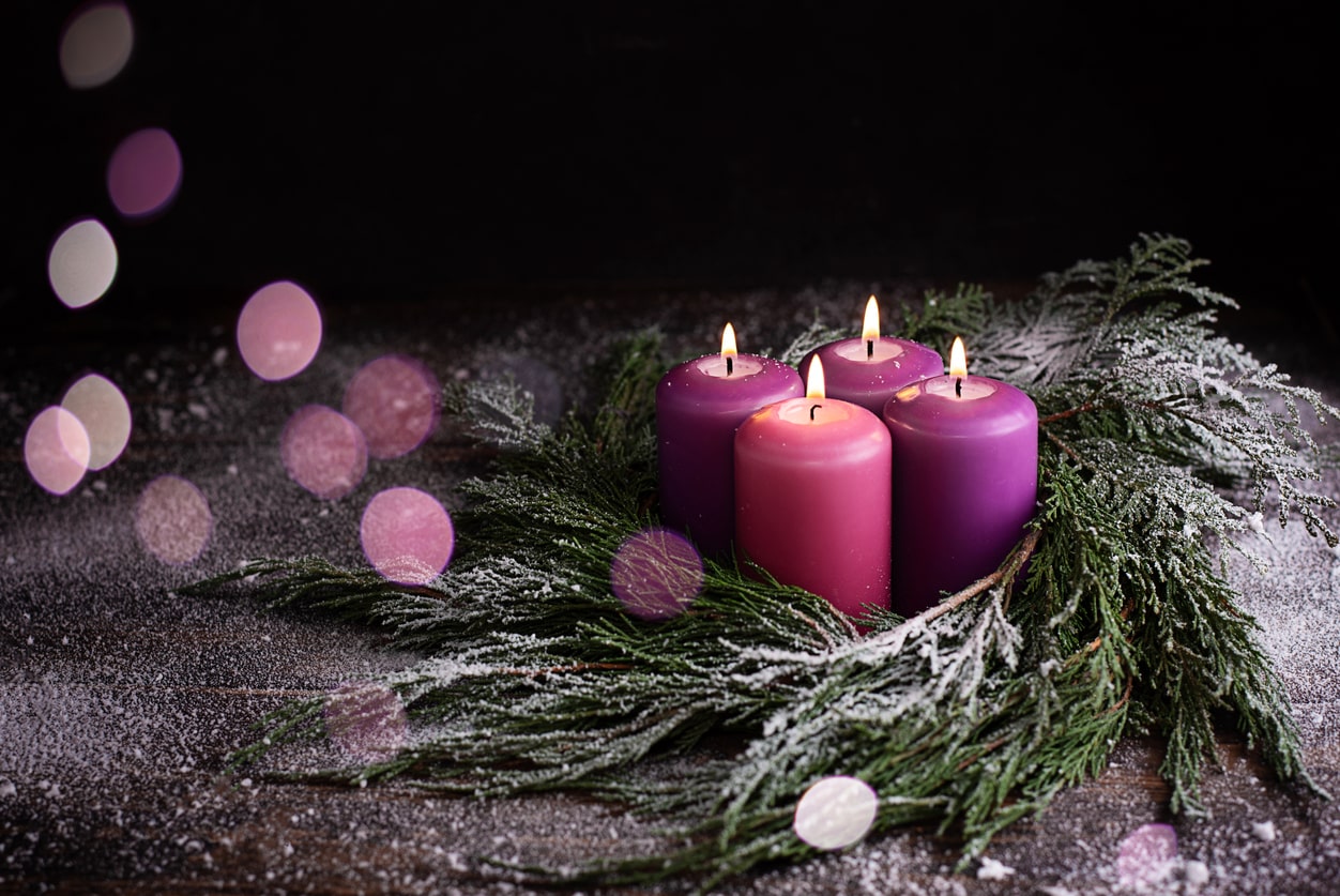 christmas advent candles
