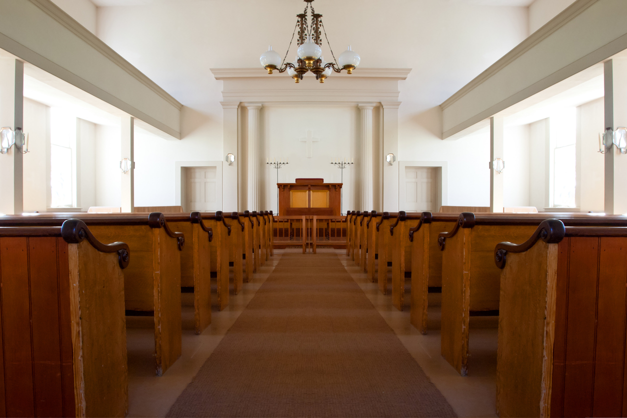 Interior of a small church