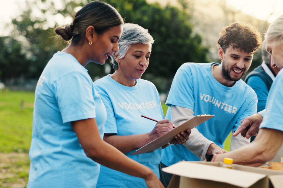 Group of church volunteers