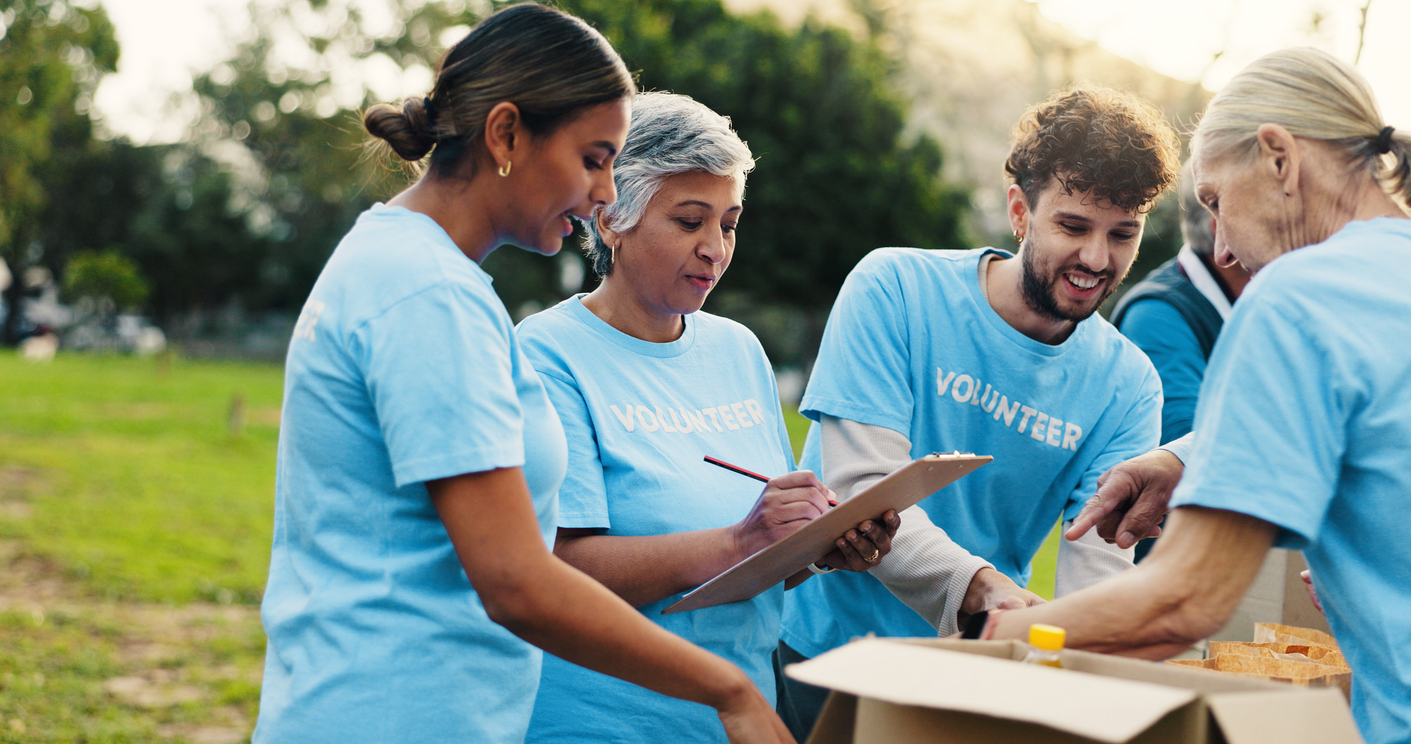 Group of church volunteers