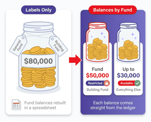 General church fund accounting tools