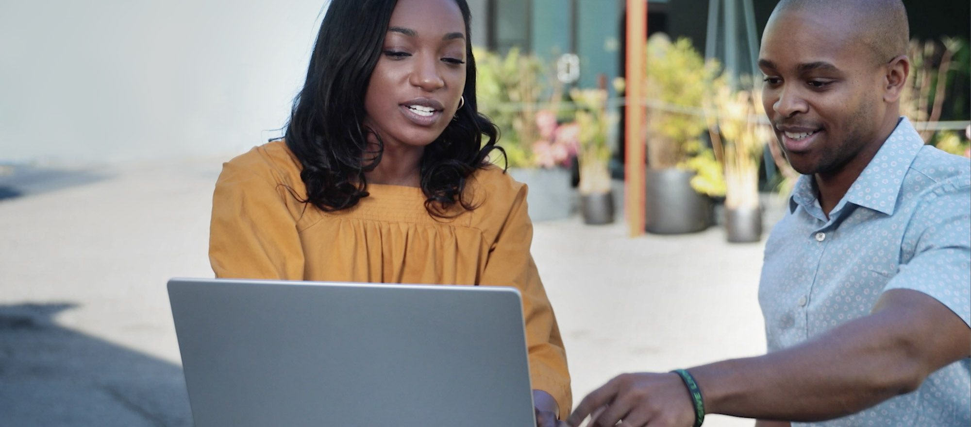 people on laptop