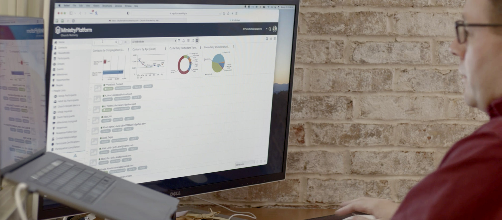church leader using ministryplatform