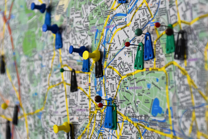 map pins