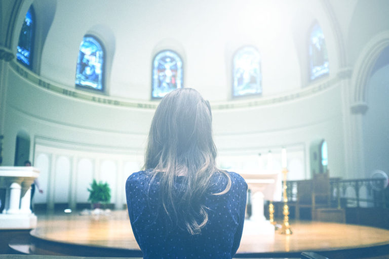 Goals - Girl in church