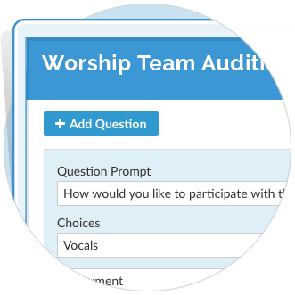 Use Customized Questions to Capture Necessary Informaiton Prior to Events