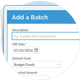 Quickly Record, Manage, and Track Church Contributions in Batches