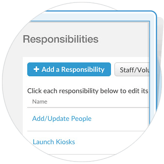 Assign Responsibilities to Church Staff to Manage Tasks and Keep Member Info Private