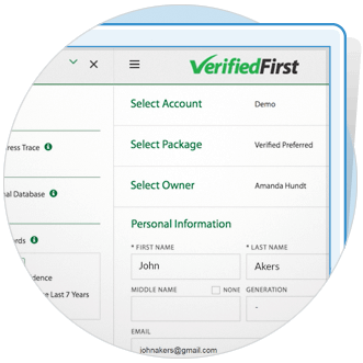 verified first background check