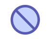 blue cancel icon