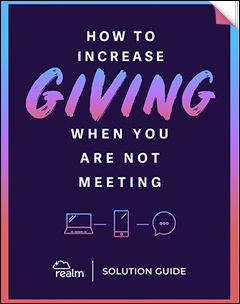 how to increase giving when you are not meeting