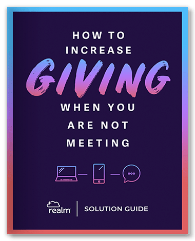 how to increase giving when you are not meeting