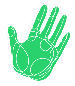 green hand