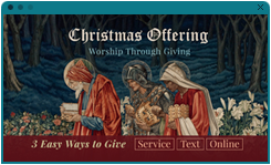 christmas giving announcement