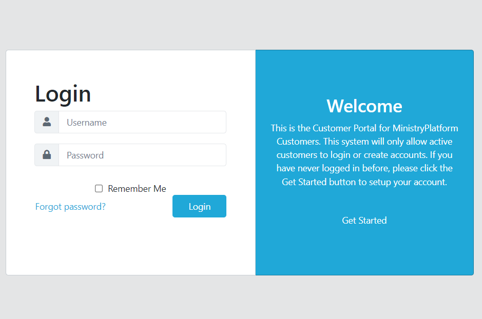 ministryplatform client portal