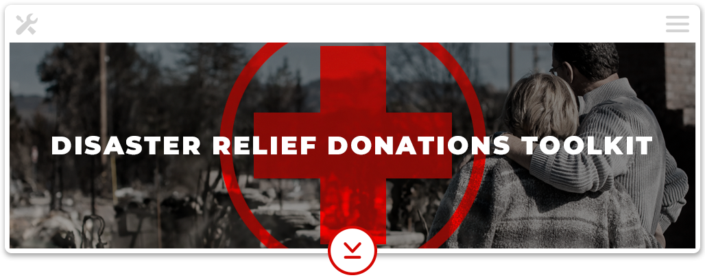 disaster relief donations toolit