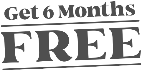 get 6 months free graphic