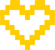 yellow heart 8 bit